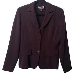 Vintage 90s Tracy Evans Purple Striped Blazer